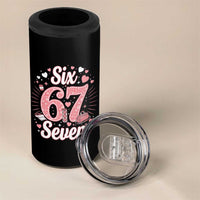 Funny Six Seven Tennis Meme 4 in 1 Can Cooler Tumbler Gen Z Valentine - Wonder Print Shop