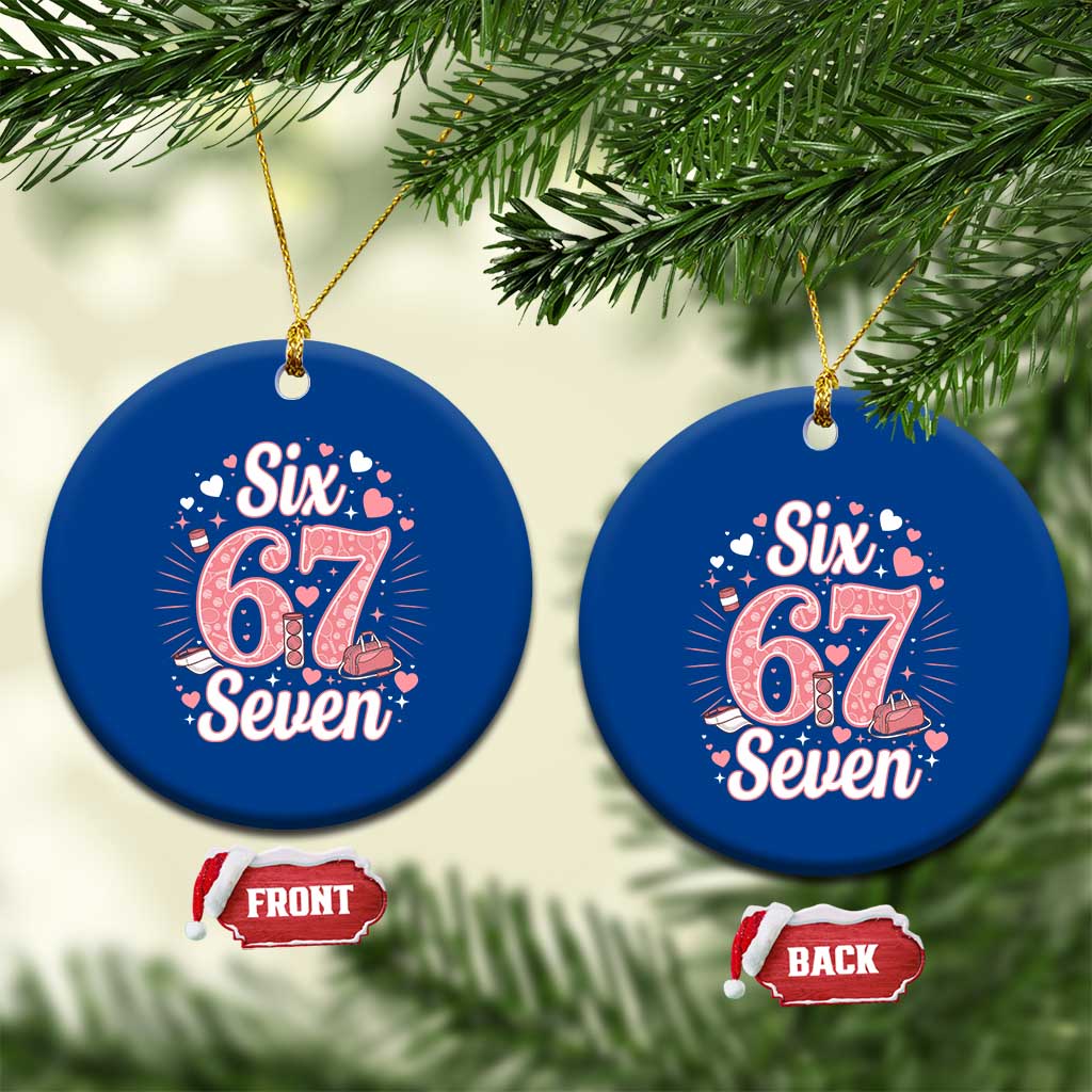 Funny Six Seven Tennis Meme Ceramic Ornament Gen Z Valentine - Wonder Print Shop