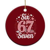 Funny Six Seven Tennis Meme Ceramic Ornament Gen Z Valentine - Wonder Print Shop