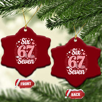 Funny Six Seven Tennis Meme Ceramic Ornament Gen Z Valentine - Wonder Print Shop