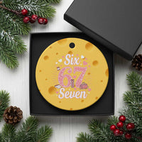 Funny Six Seven Tennis Meme Ceramic Ornament Gen Z Valentine - Wonder Print Shop