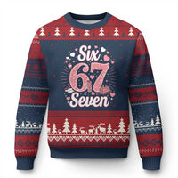 Funny Six Seven Tennis Meme Ugly Christmas Sweater Gen Z Valentine - Wonder Print Shop