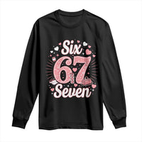 Funny Six Seven Tennis Meme Long Sleeve Shirt Gen Z Valentine - Wonder Print Shop