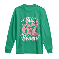 Funny Six Seven Tennis Meme Long Sleeve Shirt Gen Z Valentine - Wonder Print Shop
