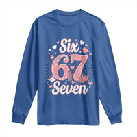 Funny Six Seven Tennis Meme Long Sleeve Shirt Gen Z Valentine - Wonder Print Shop