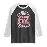 Funny Six Seven Tennis Meme Raglan Shirt Gen Z Valentine - Wonder Print Shop