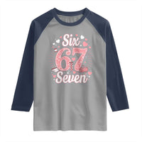 Funny Six Seven Tennis Meme Raglan Shirt Gen Z Valentine - Wonder Print Shop