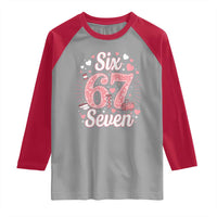 Funny Six Seven Tennis Meme Raglan Shirt Gen Z Valentine - Wonder Print Shop