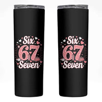 Funny Six Seven Tennis Meme Skinny Tumbler Gen Z Valentine - Wonder Print Shop