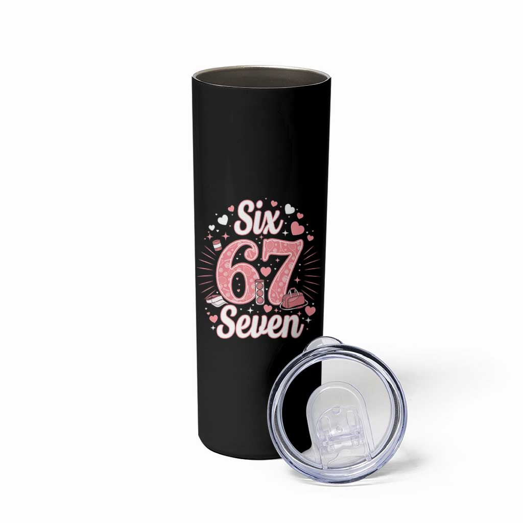 Funny Six Seven Tennis Meme Skinny Tumbler Gen Z Valentine - Wonder Print Shop