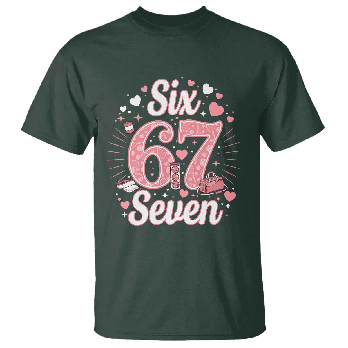 Funny Six Seven Tennis Meme T Shirt Gen Z Valentine - Wonder Print Shop