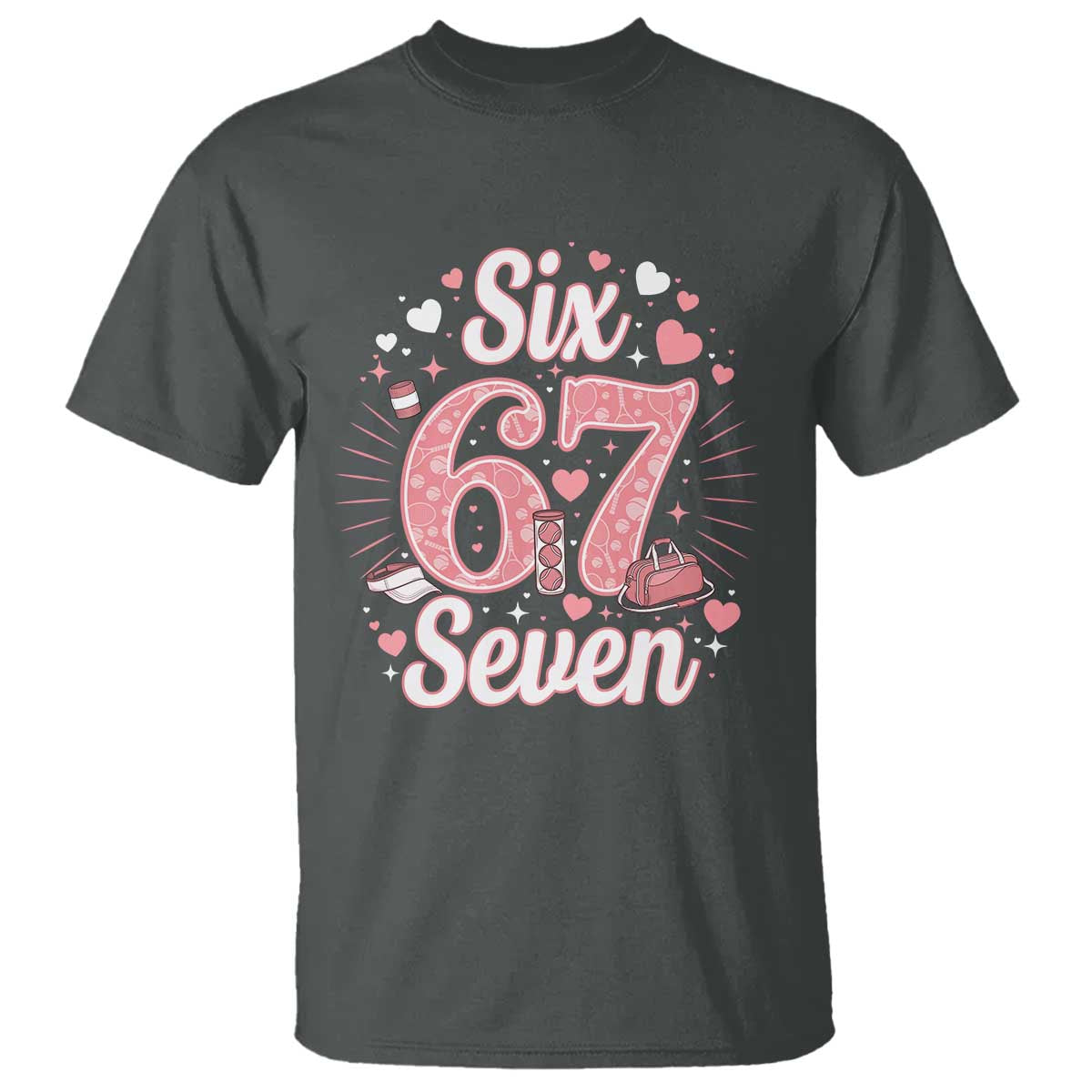 Funny Six Seven Tennis Meme T Shirt Gen Z Valentine - Wonder Print Shop