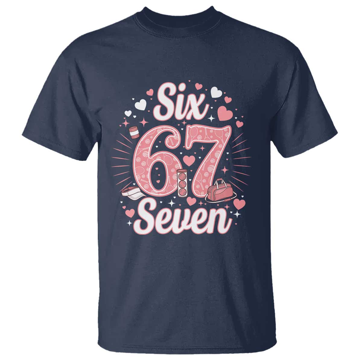 Funny Six Seven Tennis Meme T Shirt Gen Z Valentine - Wonder Print Shop