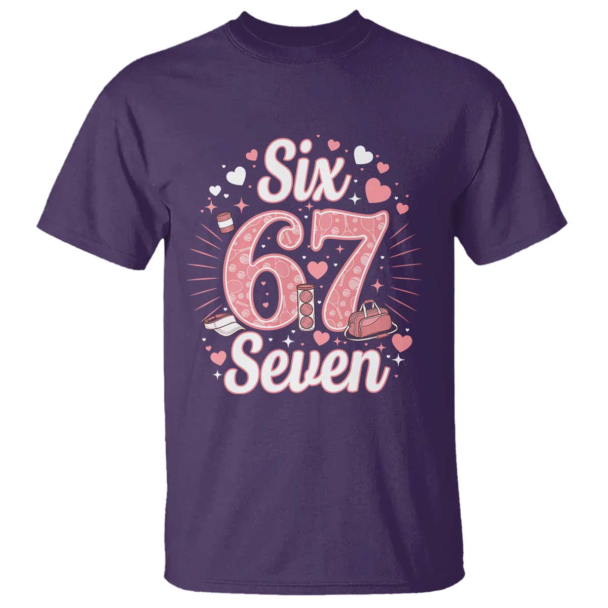 Funny Six Seven Tennis Meme T Shirt Gen Z Valentine - Wonder Print Shop