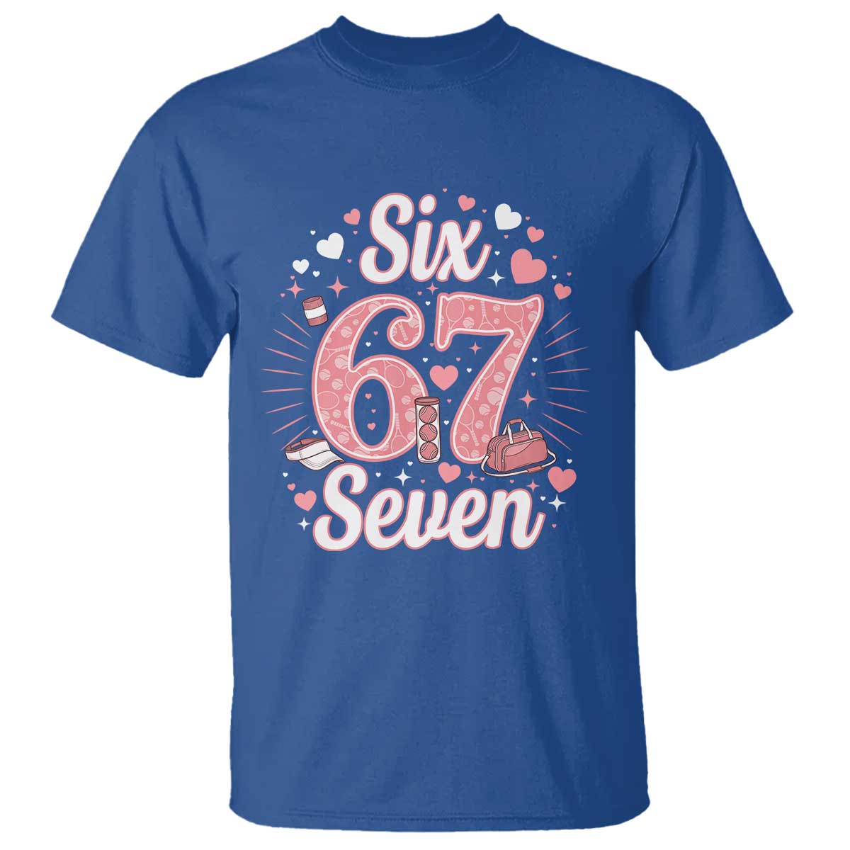 Funny Six Seven Tennis Meme T Shirt Gen Z Valentine - Wonder Print Shop