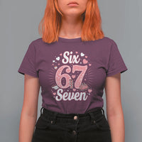 Funny Six Seven Tennis Meme T Shirt For Women Gen Z Valentine - Wonder Print Shop