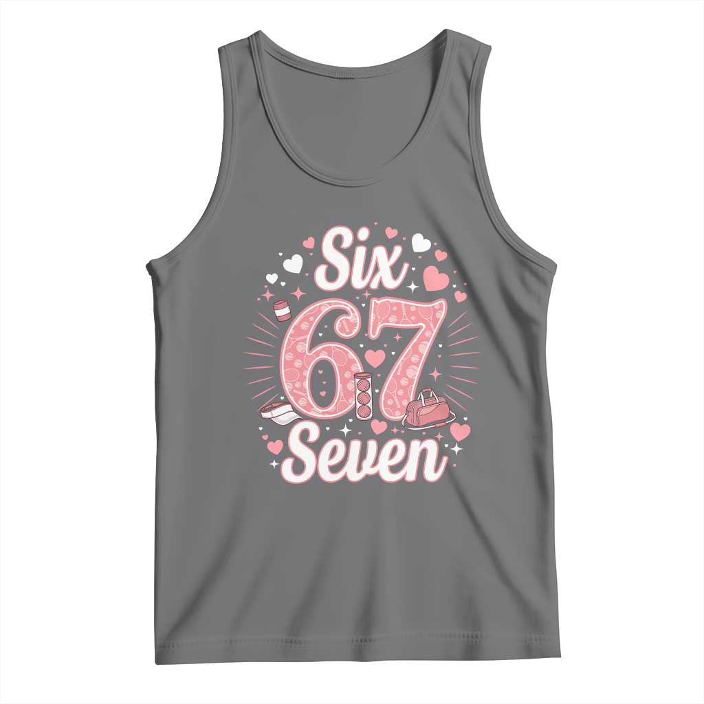 Funny Six Seven Tennis Meme Tank Top Gen Z Valentine - Wonder Print Shop
