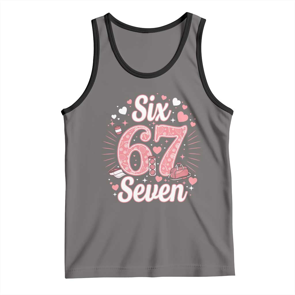 Funny Six Seven Tennis Meme Tank Top Gen Z Valentine - Wonder Print Shop