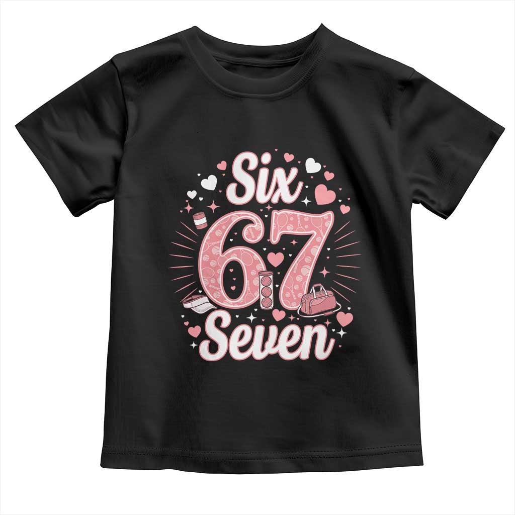 Funny Six Seven Tennis Meme Toddler T Shirt Gen Z Valentine - Wonder Print Shop