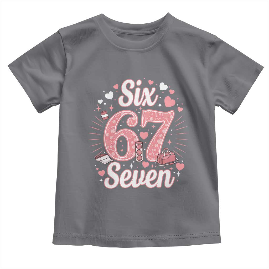 Funny Six Seven Tennis Meme Toddler T Shirt Gen Z Valentine - Wonder Print Shop