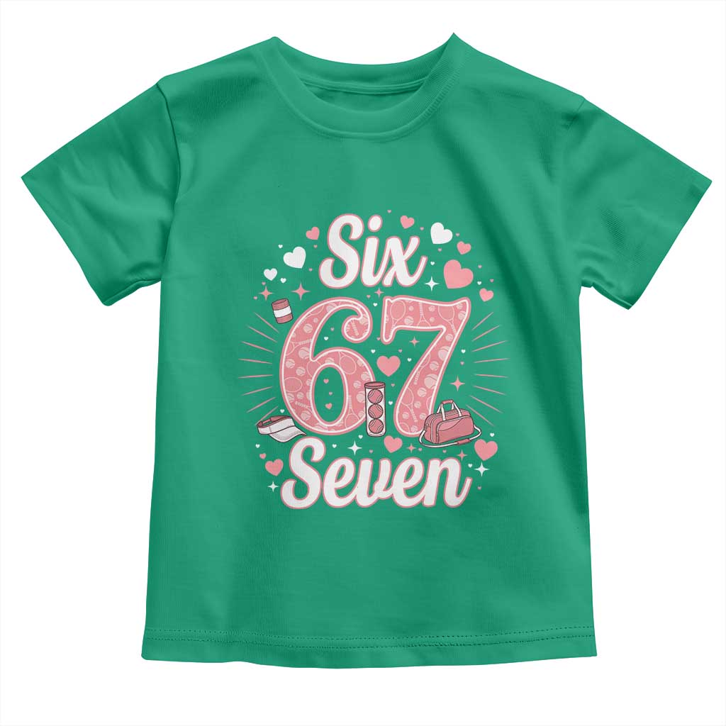 Funny Six Seven Tennis Meme Toddler T Shirt Gen Z Valentine - Wonder Print Shop