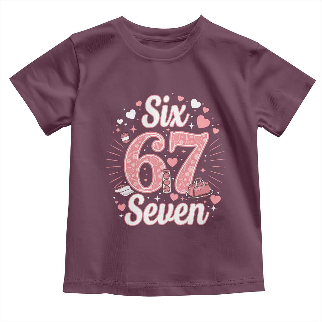 Funny Six Seven Tennis Meme Toddler T Shirt Gen Z Valentine - Wonder Print Shop