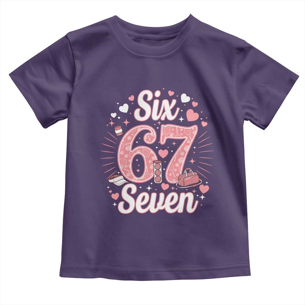 Funny Six Seven Tennis Meme Toddler T Shirt Gen Z Valentine - Wonder Print Shop