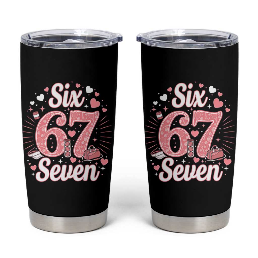 Funny Six Seven Tennis Meme Tumbler Cup Gen Z Valentine - Wonder Print Shop