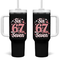 Funny Six Seven Tennis Meme Tumbler With Handle Gen Z Valentine - Wonder Print Shop