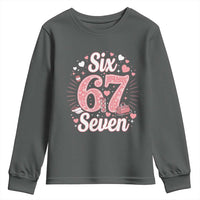 Funny Six Seven Tennis Meme Youth Sweatshirt Gen Z Valentine - Wonder Print Shop
