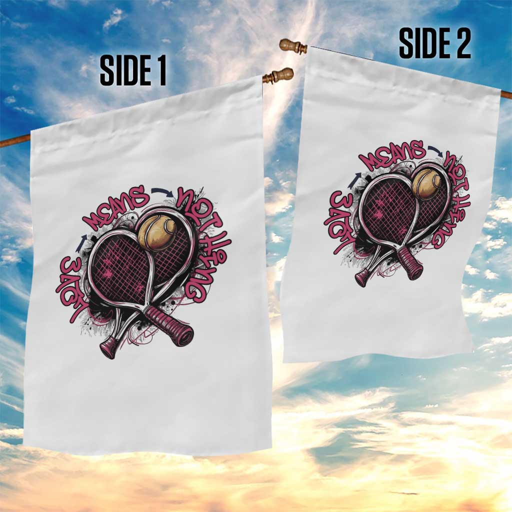 Love Means Nothing Garden Flag Tennis Lovers - Wonder Print Shop
