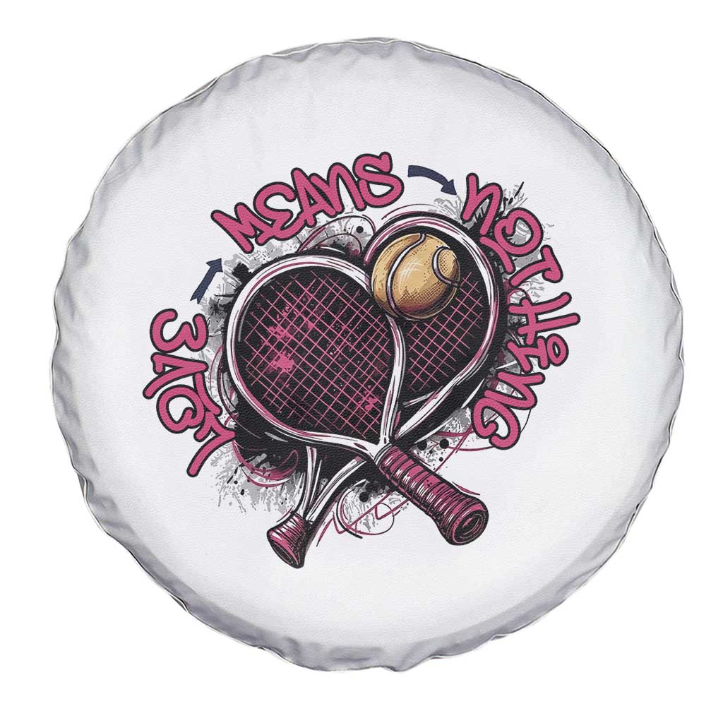 Love Means Nothing Spare Tire Cover Tennis Lovers - Wonder Print Shop