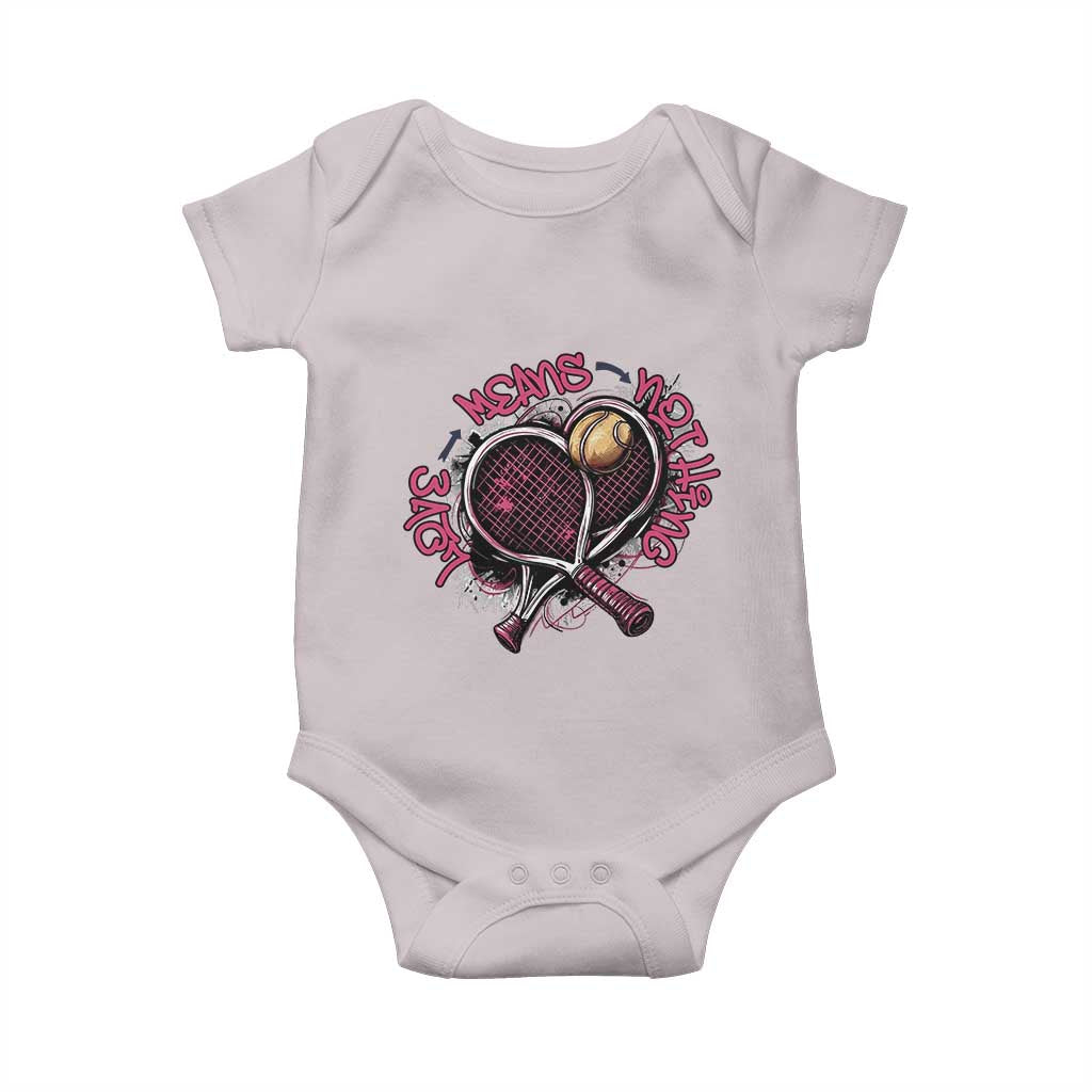 Love Means Nothing Baby Onesie Tennis Lovers - Wonder Print Shop
