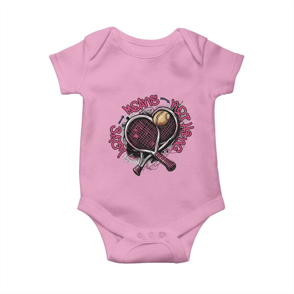 Love Means Nothing Baby Onesie Tennis Lovers - Wonder Print Shop