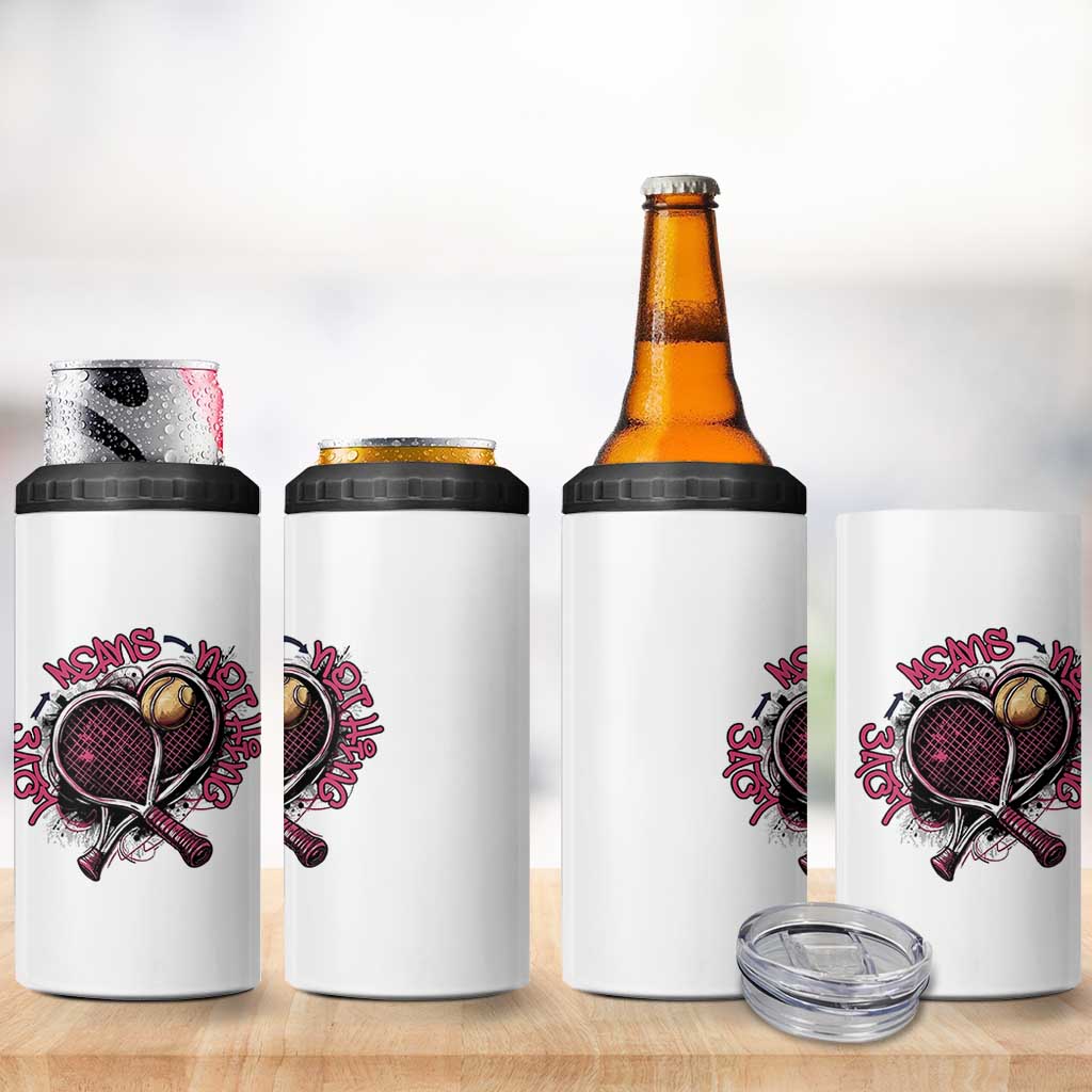 Love Means Nothing 4 in 1 Can Cooler Tumbler Tennis Lovers - Wonder Print Shop