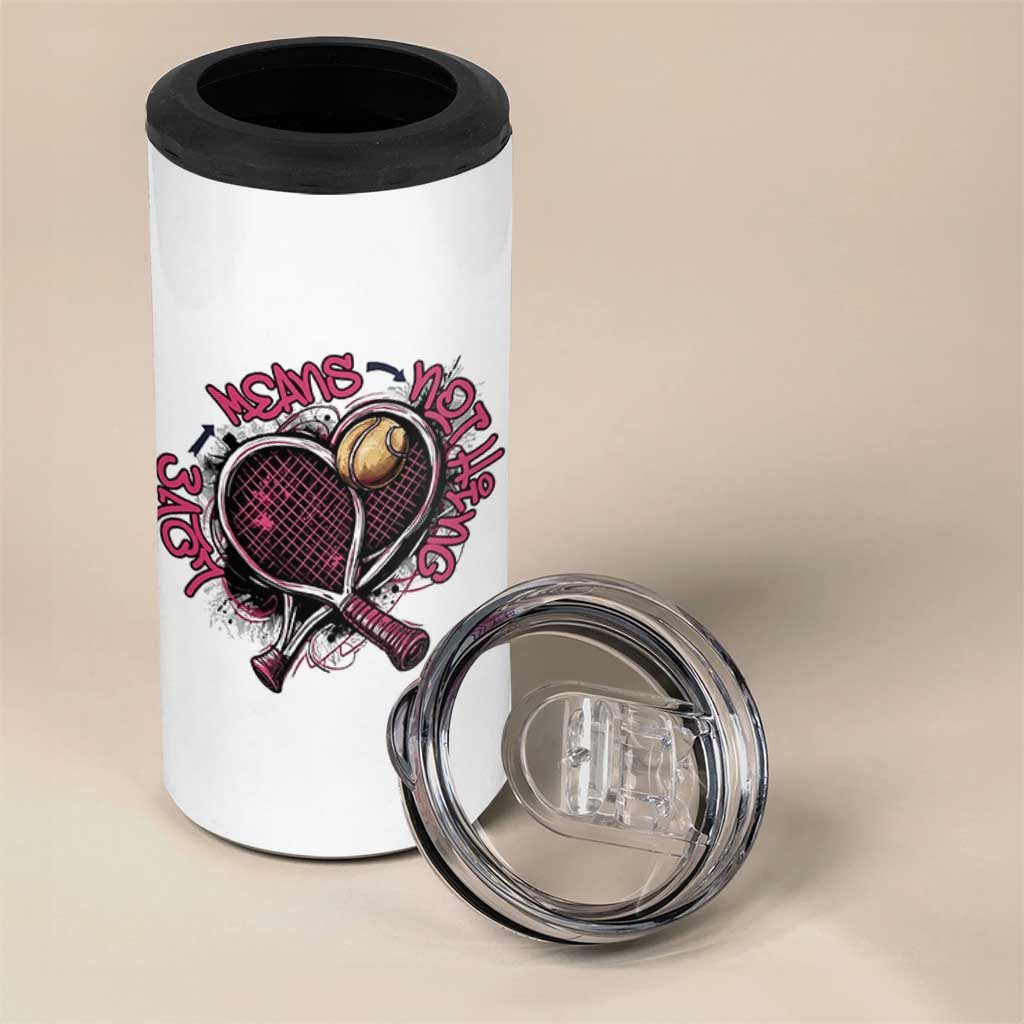 Love Means Nothing 4 in 1 Can Cooler Tumbler Tennis Lovers - Wonder Print Shop