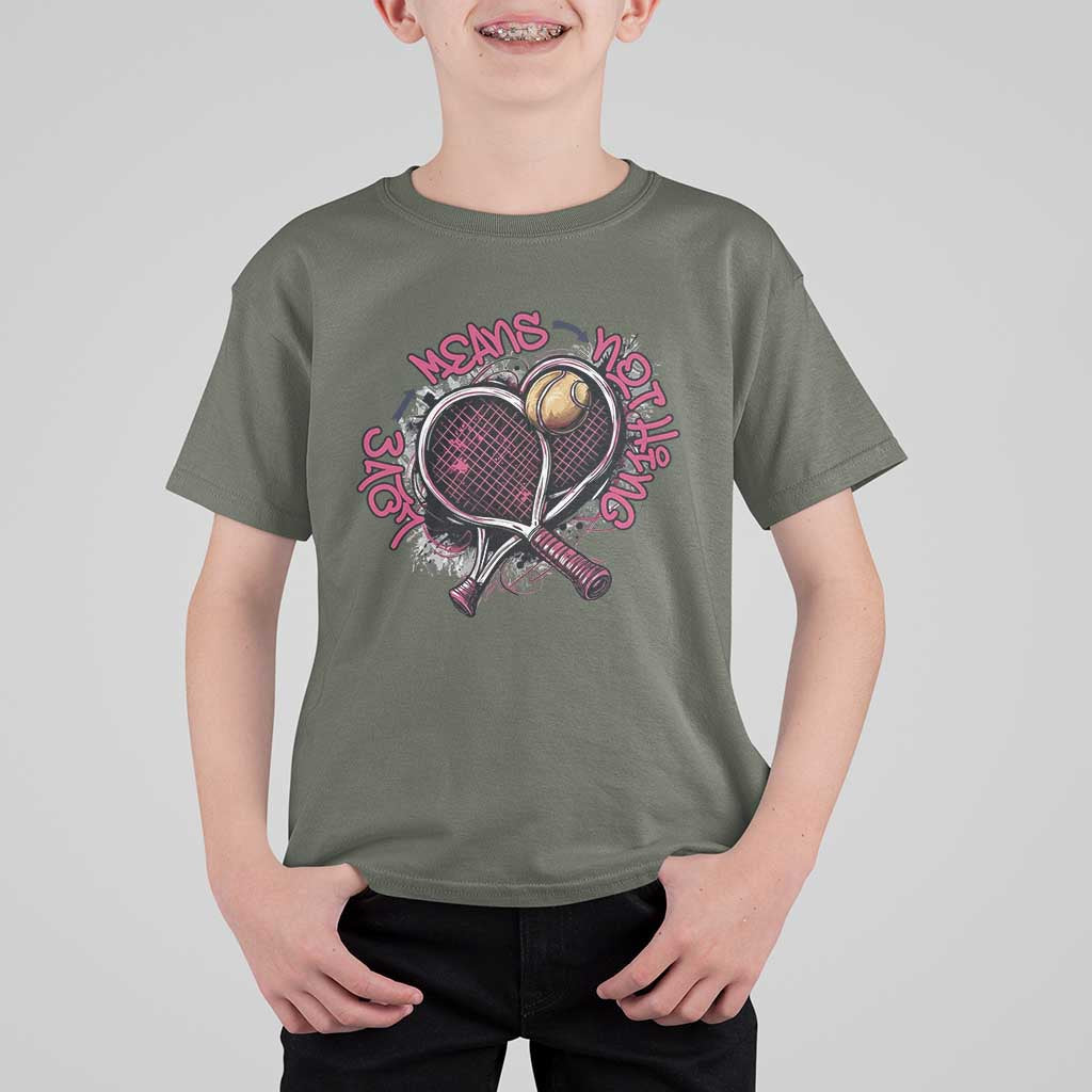 Love Means Nothing T Shirt For Kid Tennis Lovers - Wonder Print Shop