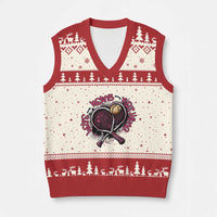 Love Means Nothing V-Neck Knit Sweater Vest Tennis Lovers - Wonder Print Shop
