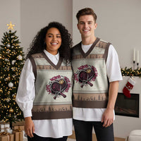 Love Means Nothing V-Neck Knit Sweater Vest Tennis Lovers - Wonder Print Shop