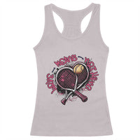 Love Means Nothing Racerback Tank Top Tennis Lovers - Wonder Print Shop