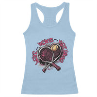 Love Means Nothing Racerback Tank Top Tennis Lovers - Wonder Print Shop