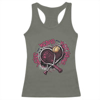 Love Means Nothing Racerback Tank Top Tennis Lovers - Wonder Print Shop