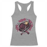 Love Means Nothing Racerback Tank Top Tennis Lovers - Wonder Print Shop