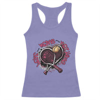 Love Means Nothing Racerback Tank Top Tennis Lovers - Wonder Print Shop