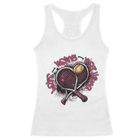 Love Means Nothing Racerback Tank Top Tennis Lovers - Wonder Print Shop