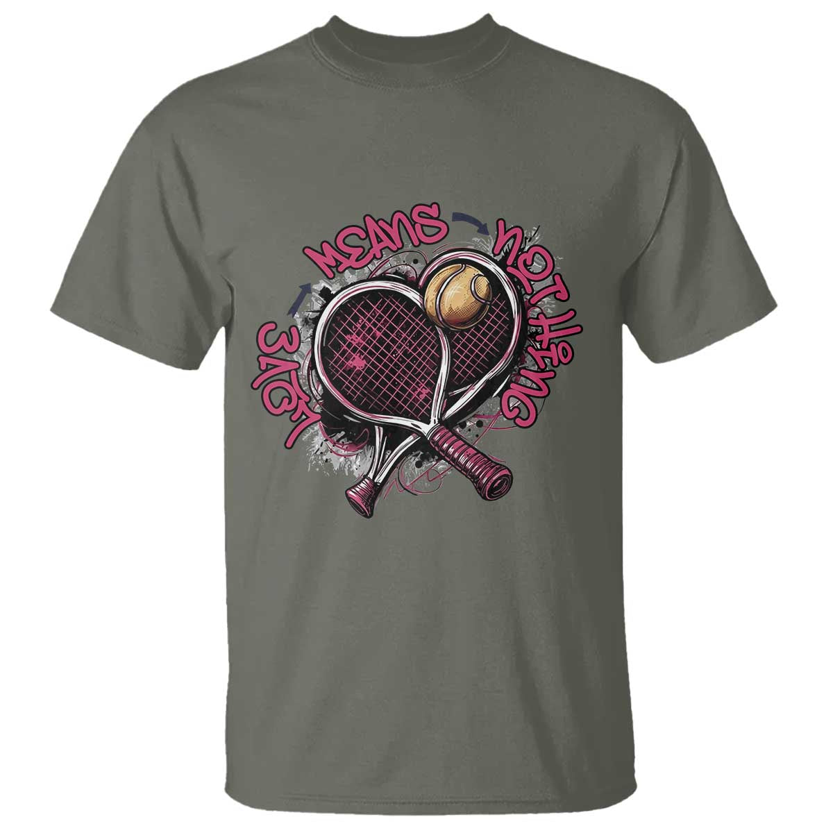 Love Means Nothing T Shirt Tennis Lovers - Wonder Print Shop