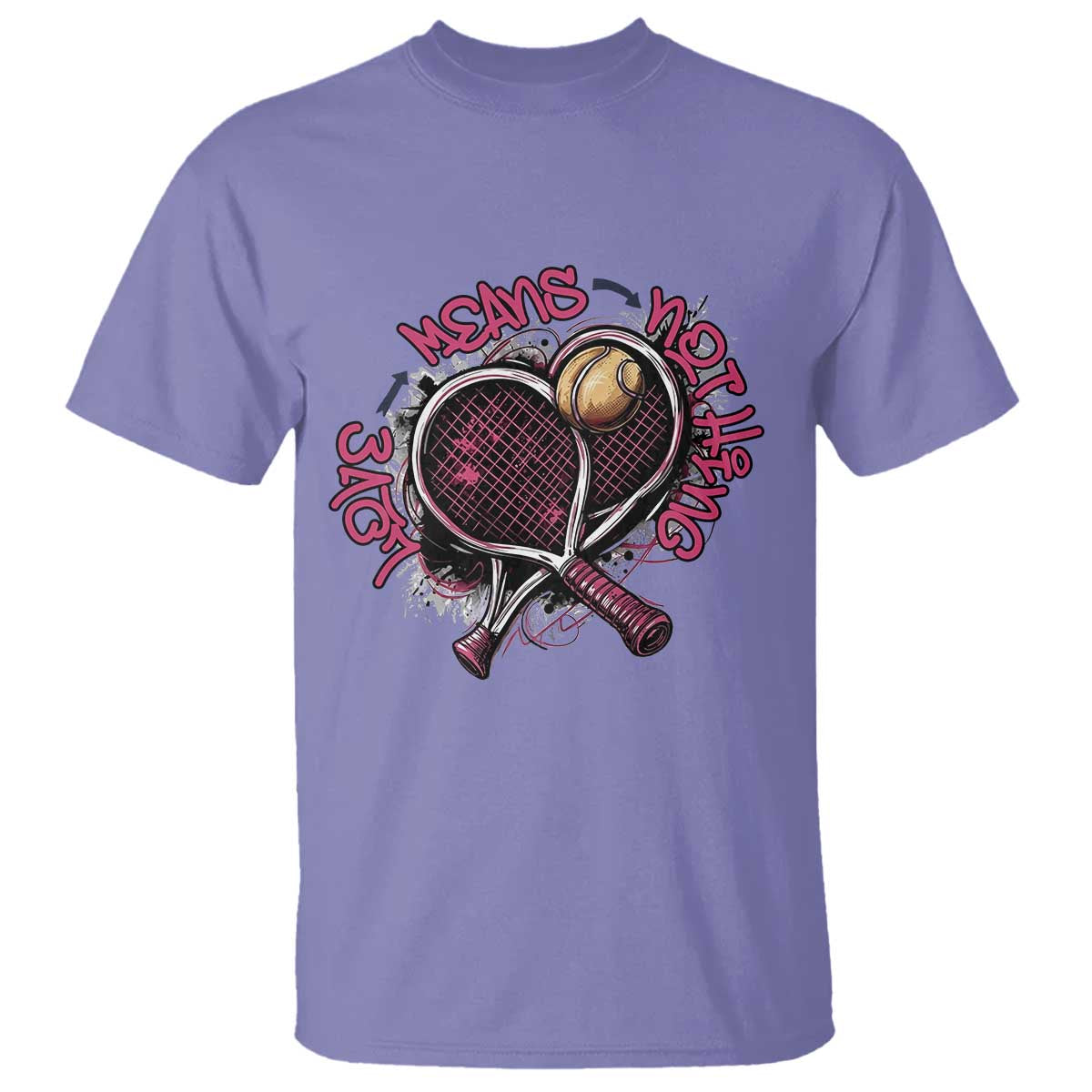 Love Means Nothing T Shirt Tennis Lovers - Wonder Print Shop