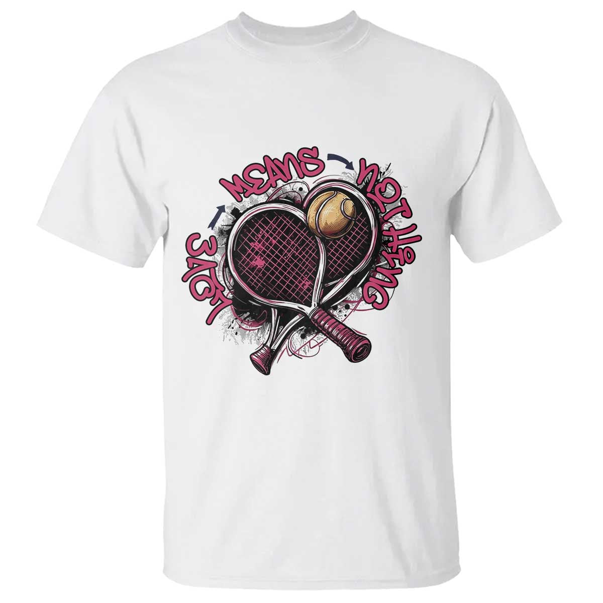 Love Means Nothing T Shirt Tennis Lovers - Wonder Print Shop