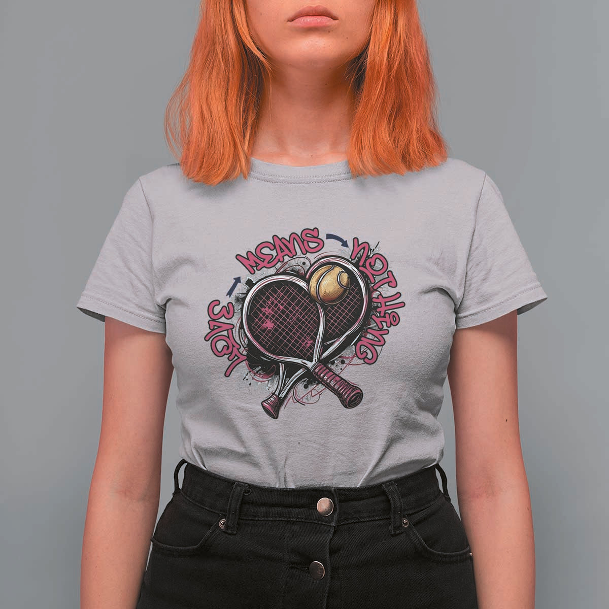 Love Means Nothing T Shirt For Women Tennis Lovers - Wonder Print Shop