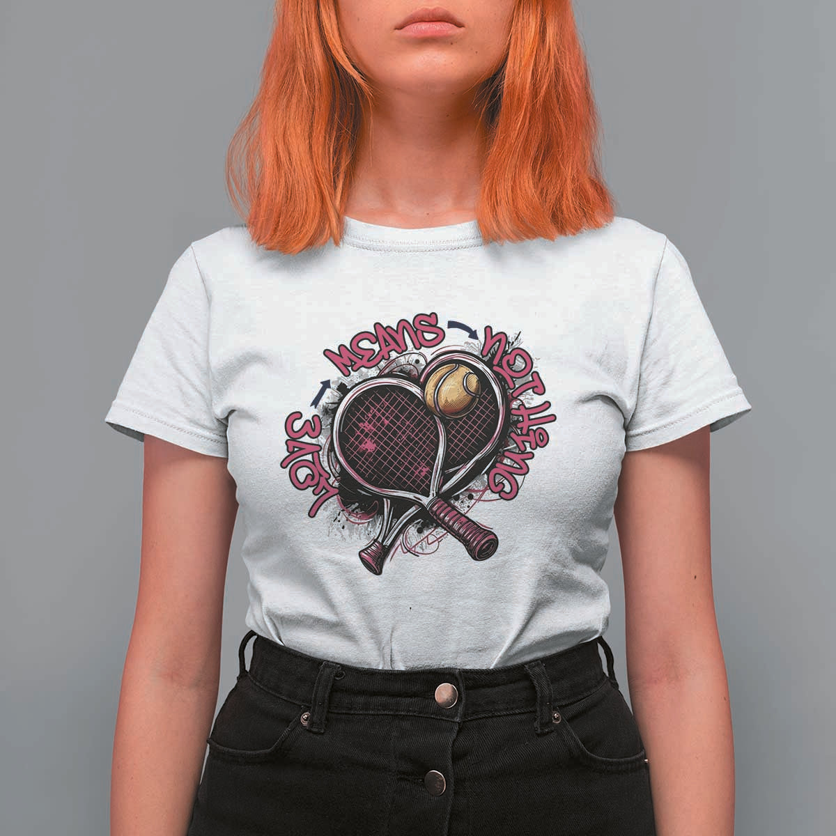 Love Means Nothing T Shirt For Women Tennis Lovers - Wonder Print Shop